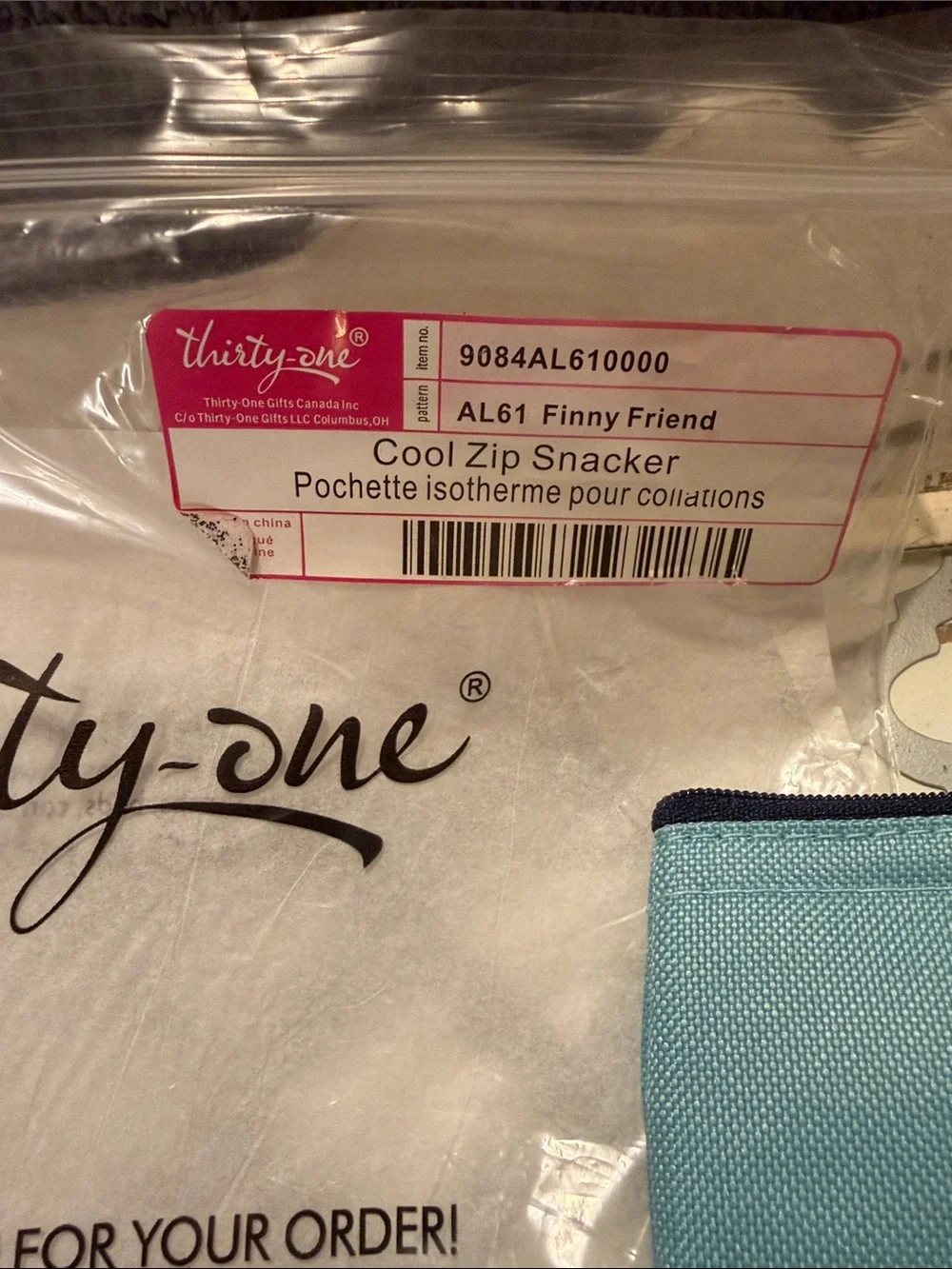 thirty-one Blue Fish Coin Pouch with Shiny Tail